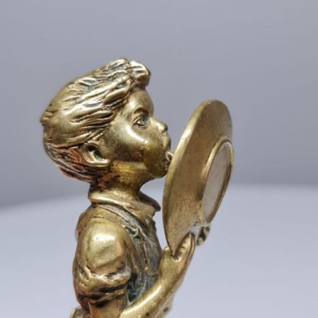 Englische vergoldete Bronzefigur vom Ende des 19. Jahrhunderts