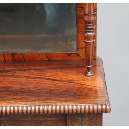 Englische Regency Kommode aus massivem Palisander und Messing mit Intarsien