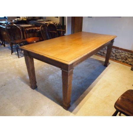 Englischer Tisch aus edwardianischer massiver Eiche