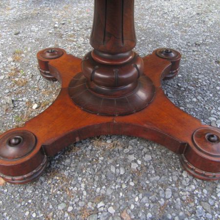 Antiker englischer Esstisch William IV. Rosewood aus massivem Palisander