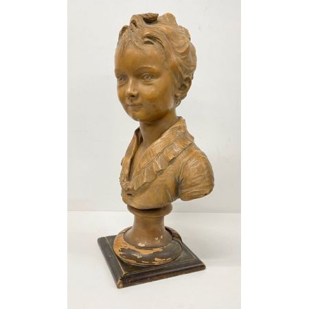 49 cm Skulptur: Büste des jungen Alexandre Brongniart