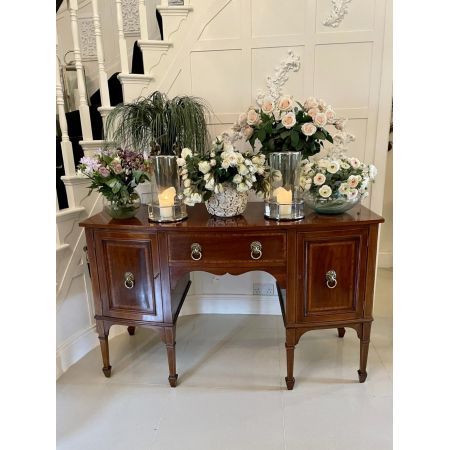 Hochwertige edwardianische Mahagonianrichte mit Intarsien