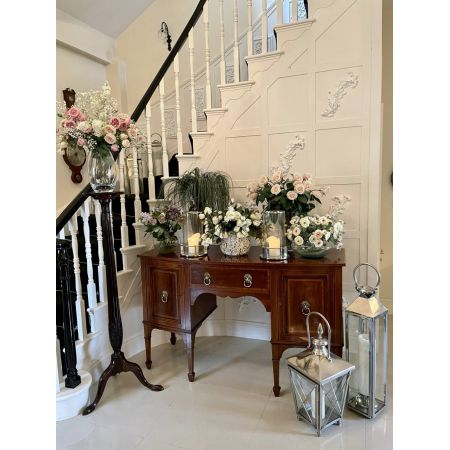 Hochwertige edwardianische Mahagonianrichte mit Intarsien