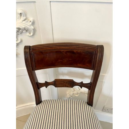 Satz von 4 antiken Mahagoni-Esszimmerstühlen in Regency-Qualität