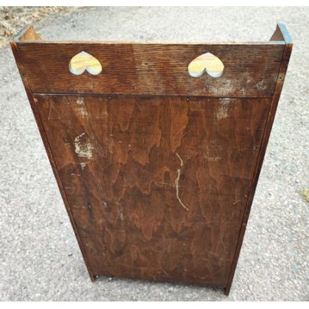 Kleines offenes Bücherregal aus Eiche