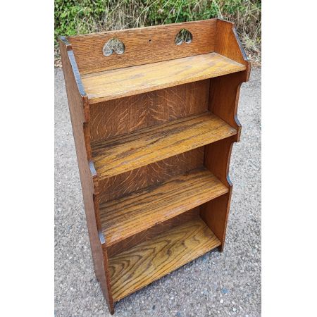 Kleines offenes Bücherregal aus Eiche