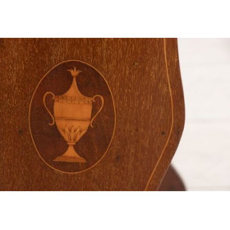 Edwardisches Mahagoni Bücherregal mit Intarsien