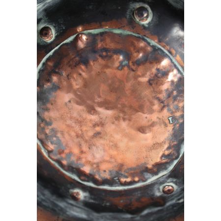 Englischer viktorianischer Kupferhelm Kohlenkasten