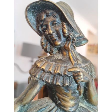 Englisches edwardianisches Messing-Kamin-Set