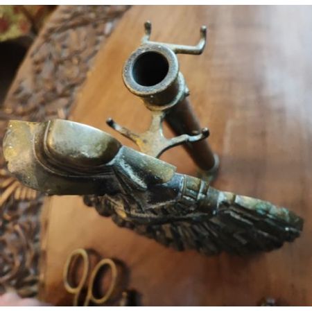 Englisches edwardianisches Messing-Kamin-Set