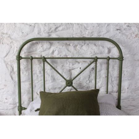 Antikes englisches Single-Bett aus Eisen