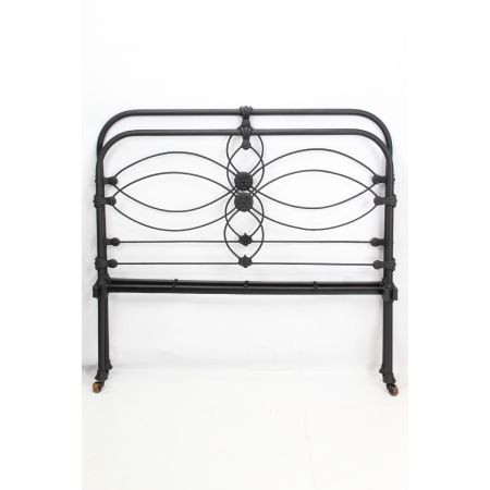 Viktorianisches englisches Bett aus ebonisiertem Eisen