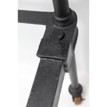 Viktorianisches englisches Bett aus ebonisiertem Eisen