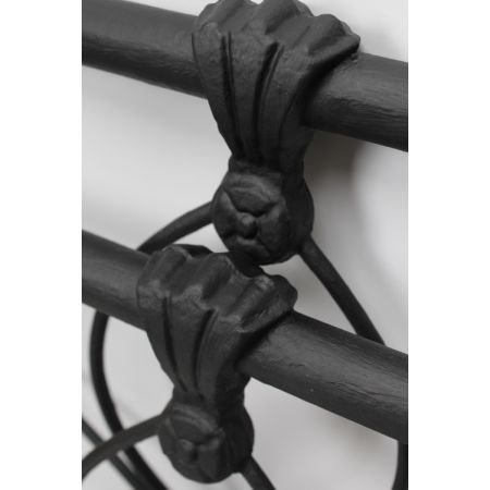 Viktorianisches englisches Bett aus ebonisiertem Eisen