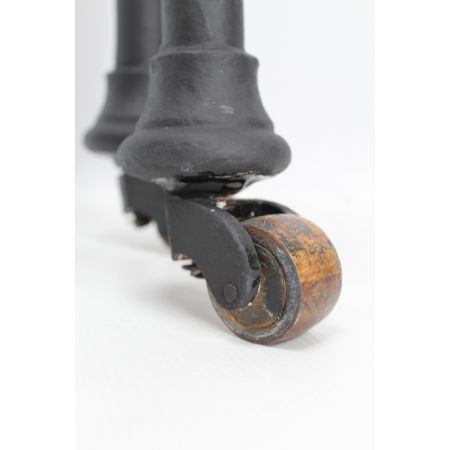 Viktorianisches englisches Bett aus ebonisiertem Eisen