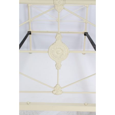 Viktorianisches englisches Einzelbett aus Gusseisen