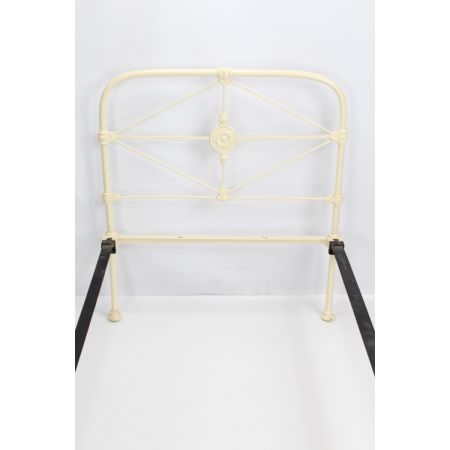 Viktorianisches englisches Einzelbett aus Gusseisen