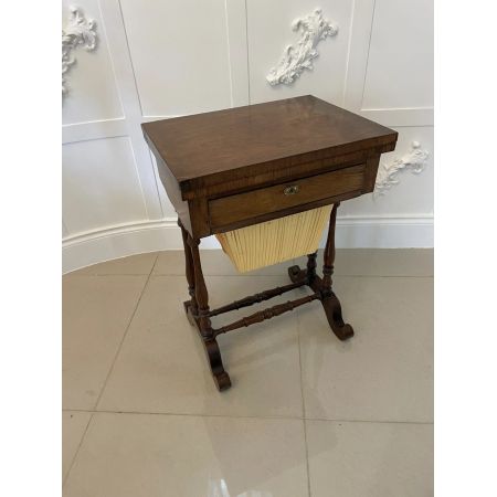 Antiker englischer Backgammon-/Schachspieltisch in viktorianischer Qualität aus Palisander