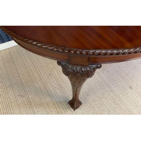 Edwardischer Esstisch aus Mahagoni Massivholz