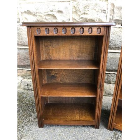 Bücherschrank Paar aus Eiche