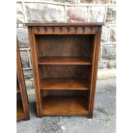 Bücherschrank Paar aus Eiche