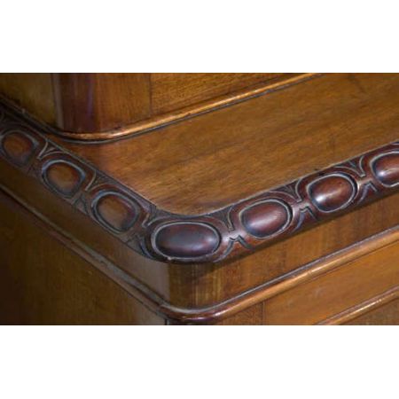 Victorianisches Mahagoni Bücherregal