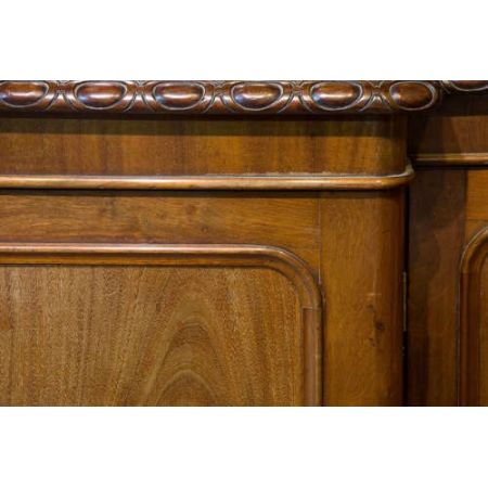 Victorianisches Mahagoni Bücherregal