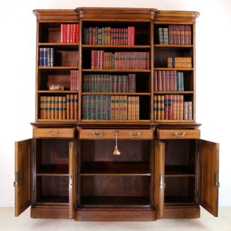  Bücherschrank  Breakfront Bookcase  aus Eiche im 