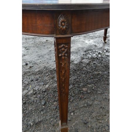 Edwardischer ausziehbarer Robert Adam Revival Esstisch aus Mahagoni Massivholz