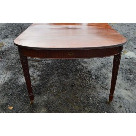 Edwardischer ausziehbarer Robert Adam Revival Esstisch aus Mahagoni Massivholz
