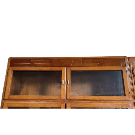 Nussbaum Bücherregal Paar aus Massivholz Globe wernicke