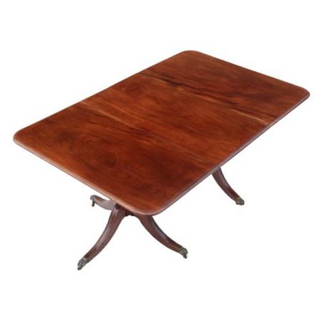 Ausziehbarer georgianischer Mahagoni Massivholz Esstisch / Pedestal Dining Table