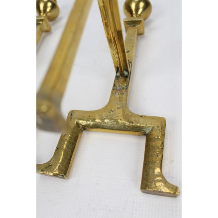 Kaminständer aus schönem Messing