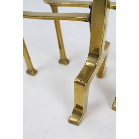 Kaminständer aus schönem Messing