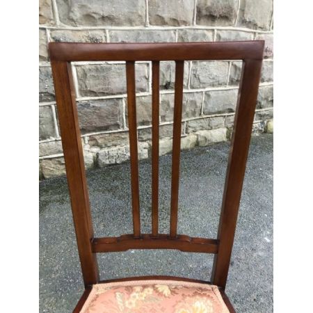 Paar antike Mahagoni-Dielenstühle