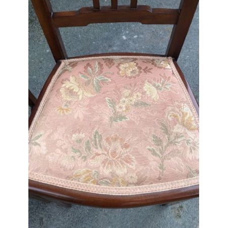 Paar antike Mahagoni-Dielenstühle