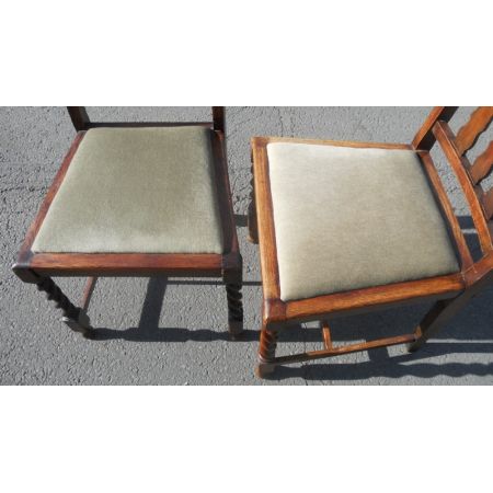 Paar Esszimmerstühle aus Eiche