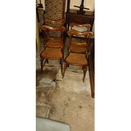 Satz von 4 viktorianischen Esszimmer  Stühlen