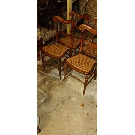 Satz von 4 viktorianischen Esszimmer  Stühlen