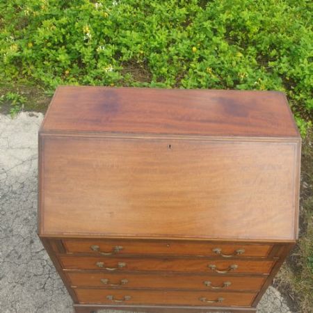 Edwardian Mahagoni Bureau / Schreibtisch