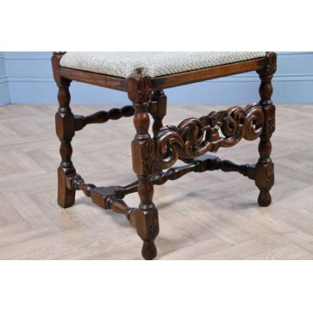 Satz von sechs antiken Charles jacobean Esszimmerstühlen