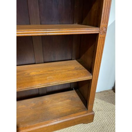 Spät viktorianisches Walnuss Bücherregal / open bookcase