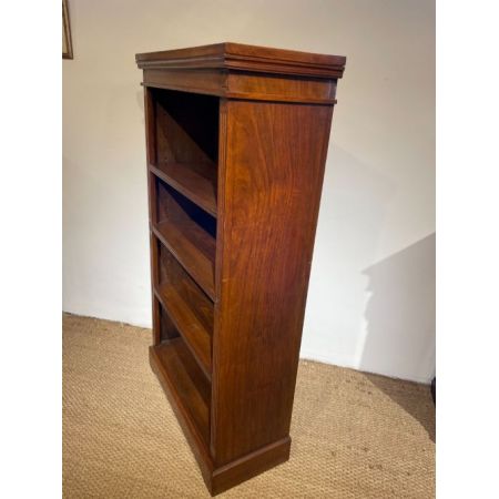 Spät viktorianisches Walnuss Bücherregal / open bookcase