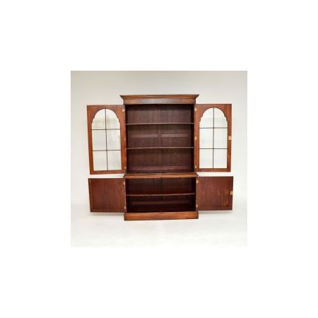 Antiker Bücherschrank l aus Nussbaumholz