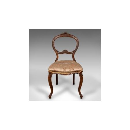 Paar antiker Nussbaum Stühle aus der viktorianischen Zeit