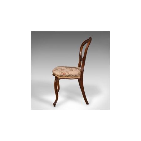 Paar antiker Nussbaum Stühle aus der viktorianischen Zeit