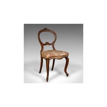 Paar antiker Nussbaum Stühle aus der viktorianischen Zeit