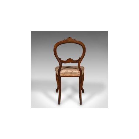 Paar antiker Nussbaum Stühle aus der viktorianischen Zeit