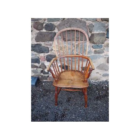 Georgischer Windsor Stuhl aus Eschenholz