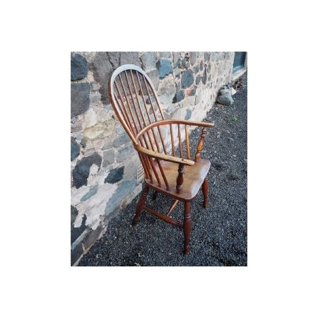 Georgischer Windsor Stuhl aus Eschenholz